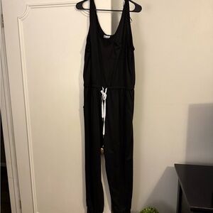 Black Sleeveless Jumpsuit